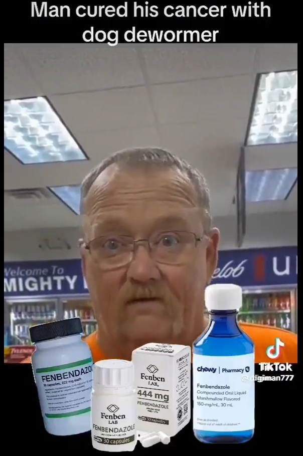 Man cured his cancer with dog dewormer